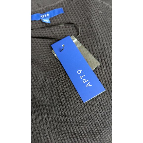 Apt 9 cardigan NWT Sz M Open black Bust 35" CB Length 28" on size 6 mannequin - Picture 3 of 8